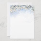 水彩子供部屋テディベア赤ちゃんシャワー 招待状 (裏面)