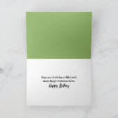 水彩子犬と子猫誕生日 カード (内部)