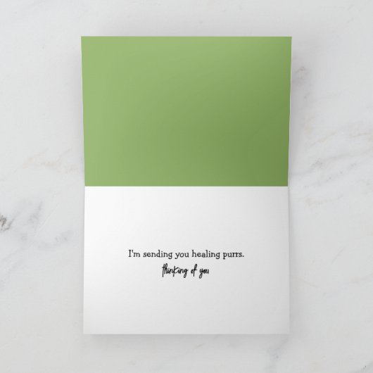 水彩子犬と子猫 カード (内部)