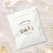 水彩子犬の誕生日パーティーありがとう フェイバーバッグ (クリップ留めされた状態)