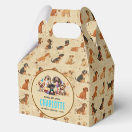 水彩子犬パウィティドッグ誕生日 フェイバーボックス