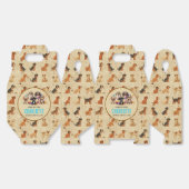 水彩子犬パウィティドッグ誕生日 フェイバーボックス (見開き)