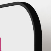 水彩子猫パーソナライズされた花 ピックルボールラケット (左詳細)