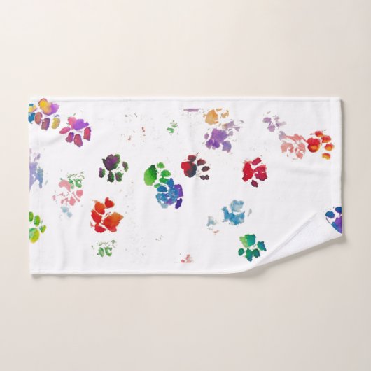 水彩子猫足 ハンドタオル (ハンドタオル)