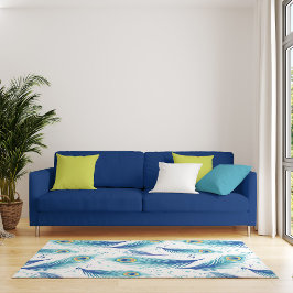 水彩孔雀の羽のパターン