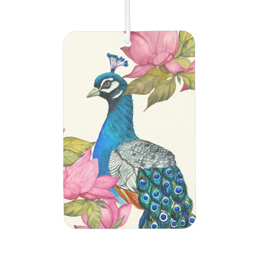 水彩孔雀 カーエアーフレッシュナー (正面)