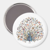 水彩孔雀 マグネット (正面/裏面)