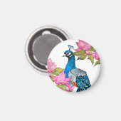 水彩孔雀 マグネット (正面/裏面)