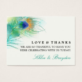 水彩孔雀 |メッセージカード