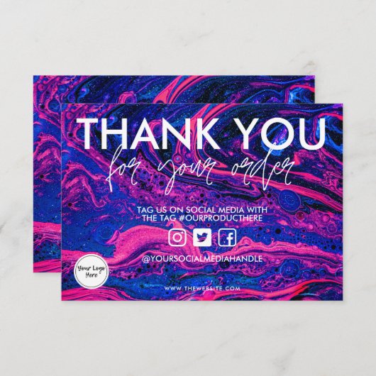 水彩宇宙ありがとうメディア挿入 (正面/裏面)