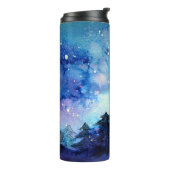 水彩宇宙アート：夜空の木 タンブラー (回転左)