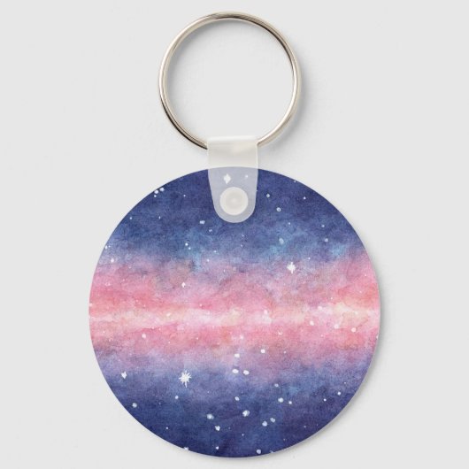 水彩宇宙キーチェーン キーホルダー (正面)