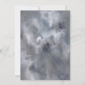 水彩宇宙ギャラクシー宇宙飛行士誕生日パーティー 招待状 (裏面)