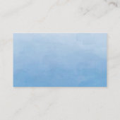 水彩宇宙テーマベビーシャワーレジストリカード プレイスカード (裏面)