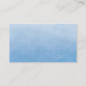 水彩宇宙テーマ誕生日及びベビーシャワー プレイスカード (裏面)