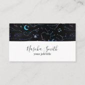 水彩宇宙星星団モダン 名刺 (正面)