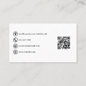 水彩宇宙星星団モダン 名刺 (裏面)