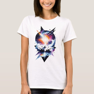水彩宇宙船 Tシャツ