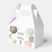 水彩宇宙誕生日パーティーfor Boy or Girl フェイバーボックス (正面サイド)