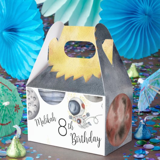 水彩宇宙誕生日パーティーfor Boy or Girl フェイバーボックス (パーティー)