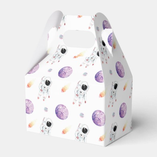 水彩宇宙銀河系宇宙飛行士誕生日 フェイバーボックス (正面サイド)