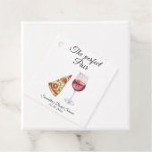 水彩完璧なペア ブライダルシャワー フェイバータグ (インサイチュ)