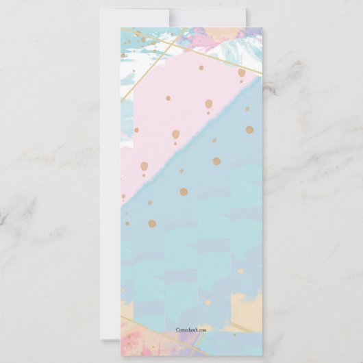 水彩宗教招待状 招待状 (裏面)