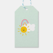 水彩宝虹と太陽 ギフトタグ (正面)
