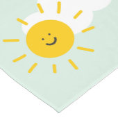 水彩宝虹と太陽 ショートテーブルランナー (コーナー)