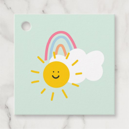 水彩宝虹と太陽 フェイバータグ (正面)