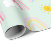 水彩宝虹と太陽 ラッピングペーパー (ロールコーナー)