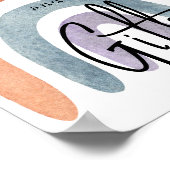 水彩宝虹のカードとギフトポスター ポスター (角)