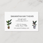 水彩家具のホーム飾ステージング 名刺 (裏面)