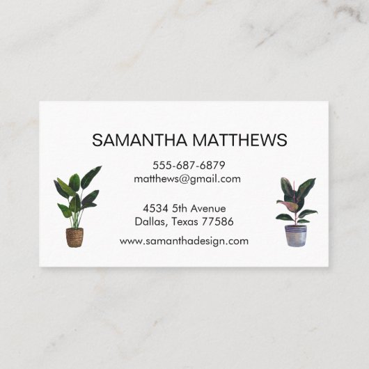 水彩家具のホーム飾ステージング 名刺 (裏面)