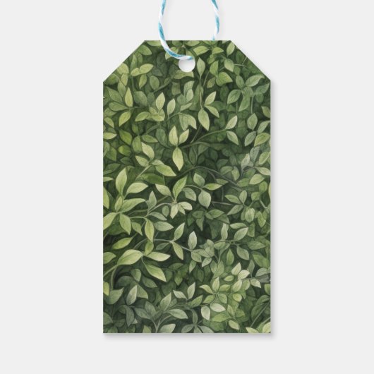 水彩寝熊赤ちゃんシャワー ギフトタグ (裏面)