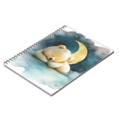 水彩寝熊 ノートブック (左側)