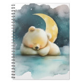 水彩寝熊 ノートブック (正面)