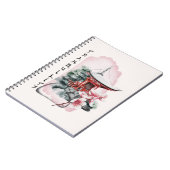 水彩寺日本の桜花 ノートブック (左側)