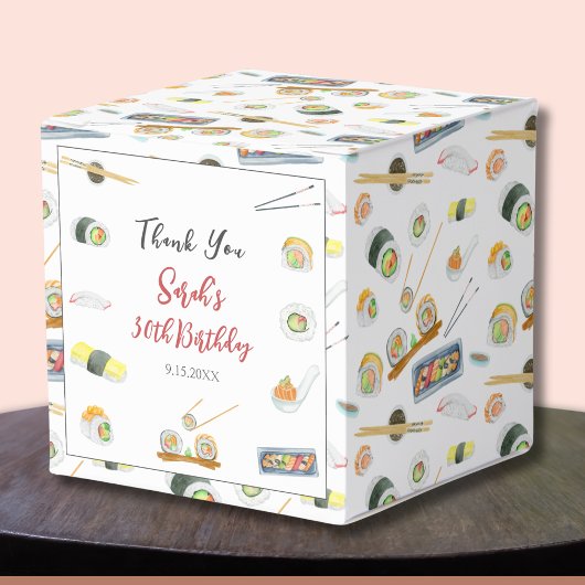 水彩寿司と刺身ありがとう フェイバーボックス