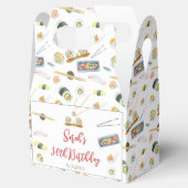 水彩寿司と刺身任意の年齢誕生日 フェイバーボックス (オープン)