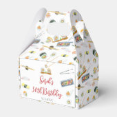 水彩寿司と刺身任意の年齢誕生日 フェイバーボックス (正面サイド)