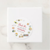 水彩寿司と刺身誕生日ありがとう フェイバータグ (インサイチュ)