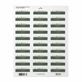 水彩寿司と刺身 ラベル (フルシート)