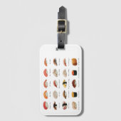 水彩寿司チャート ラゲッジタグ (正面縦)
