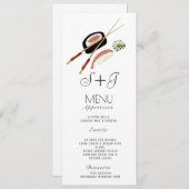 水彩寿司転が日本アジア – メニュー (正面/裏面)