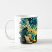 水彩射手座 コーヒーマグカップ (左)