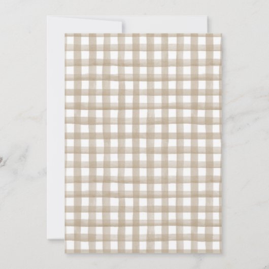 水彩小さなかぼちゃの最初の誕生日 招待状 (裏面)