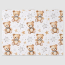 水彩小さなかわいいクマのスター子供部屋