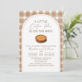 水彩小さなかわいこちゃんパイが途中ベビーs 招待状 (スタンド正面)