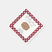 水彩小さなかわいこちゃんパイ赤ちゃんシャワー スタンダードカクテルナプキン (角)